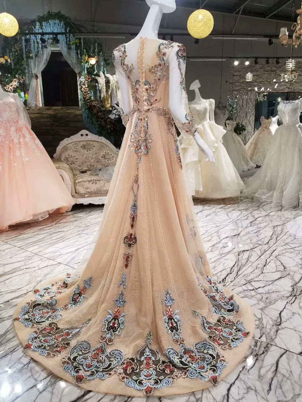 Angel Tree Top Design Sheath Ever Pretty Dresses Full Beading Crystal Pattern Tailored Formal Long Women Evening Dress 2018 | Свадьбы и