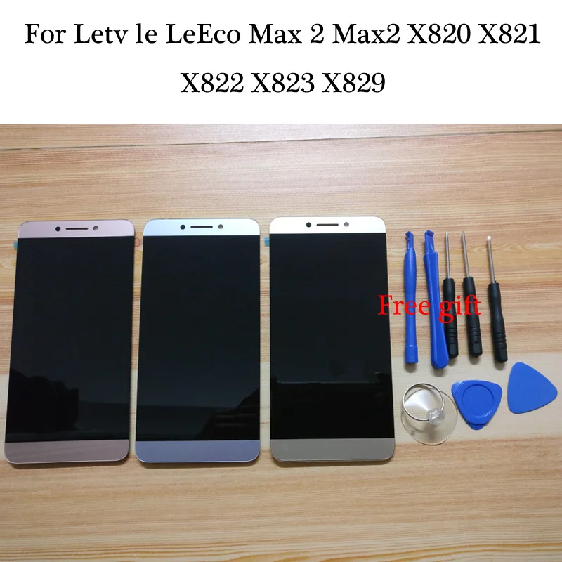 100% протестированный рабочий серый для Letv LeEco x820 X821 X822 X823 Le Max 2 ЖК дисплей +