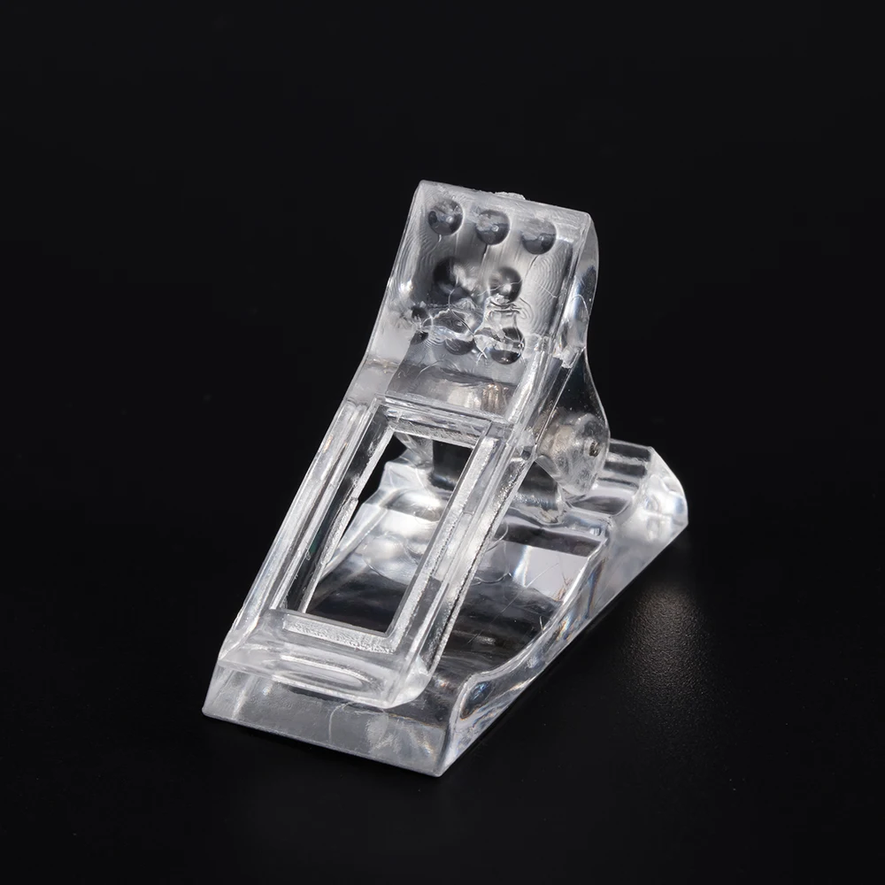 1 Pcs Woman Nail Manicure Tools Fashion Transparent Tips Finger Extension Glue Fixed Clip UV Gel Builder | Красота и здоровье