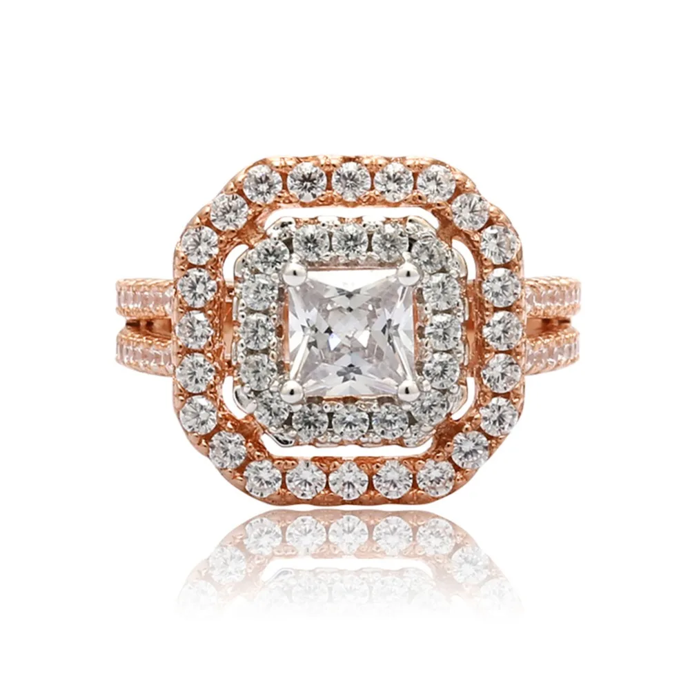 Gem's Ballet 925 Sterling Silver Simulant Diamond Rings Engagement Ring Bridal Sets Wedding Band Fine jewelry for Women | Украшения и