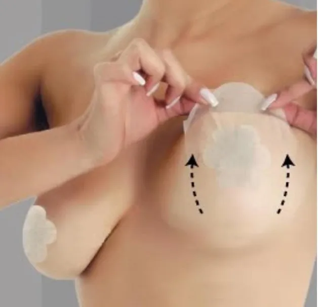 Бюстгальтер без косточек хорошего качества (1 упаковка = 6 пар) с крышкой для