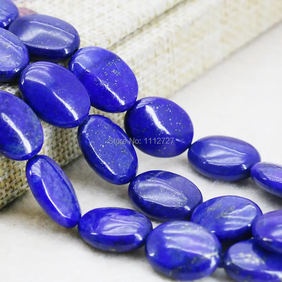 15x20 мм Lapis lazuli в форме эллипса аксессуары для рукоделия свободные шарики