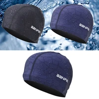 waterproof fabric protect ears long hair sports swim pool hat shark high elasticity flexible durable swimming cap for men women