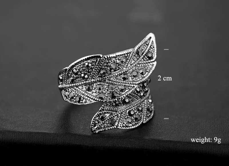 Винтажное богемное кольцо Iutopian с листьями в стиле ретро женские кольца