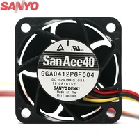 original for sanyo 9ga0412p6f004 4020 12v 0 08a 404020mm server cooling fan