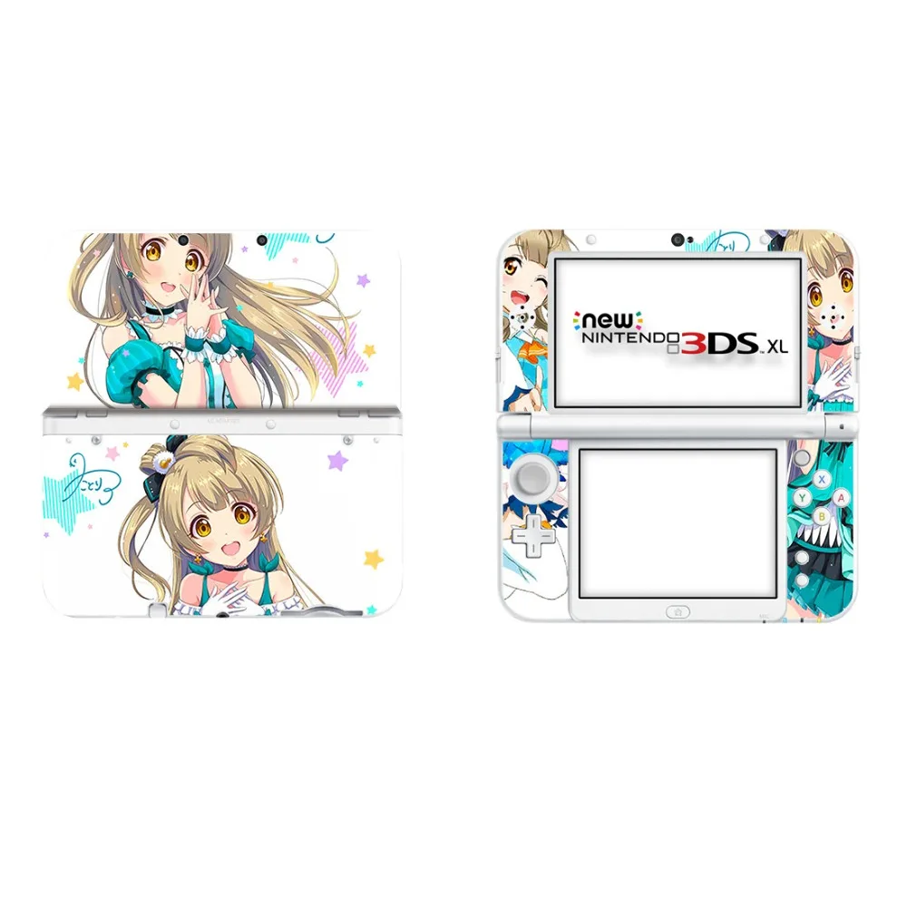 Аниме милые девушки виниловая наклейка кожи Стикеры для нового 3DS XL LL шкуры Стикеры s для нового 3dsll Винил Защитная Наклейка