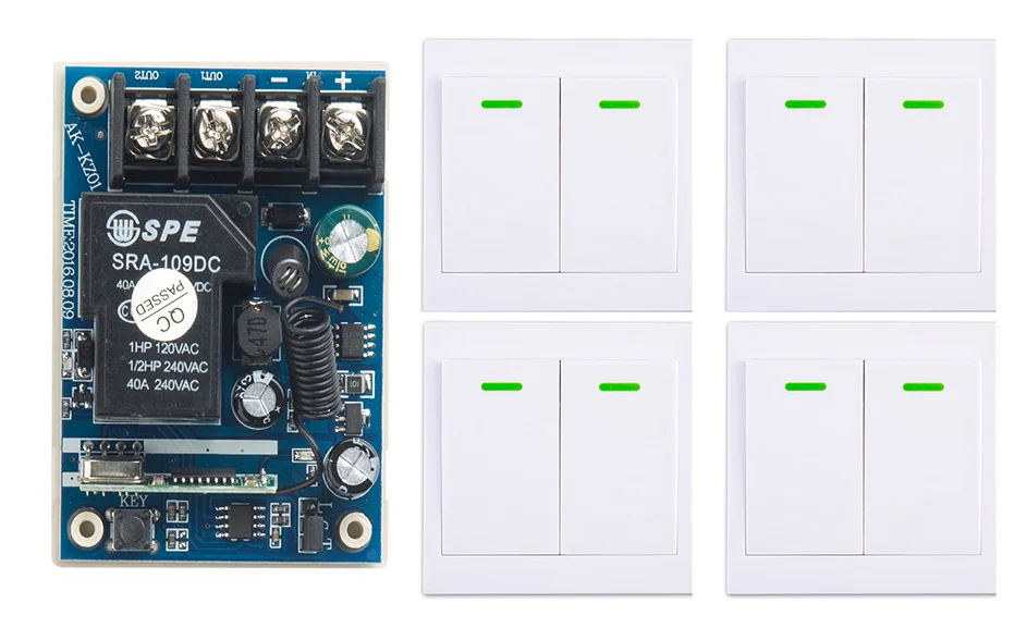 DC12V 24 V 36 48 10A 1CH Беспроводной дистанционного Управление переключатель приемник +