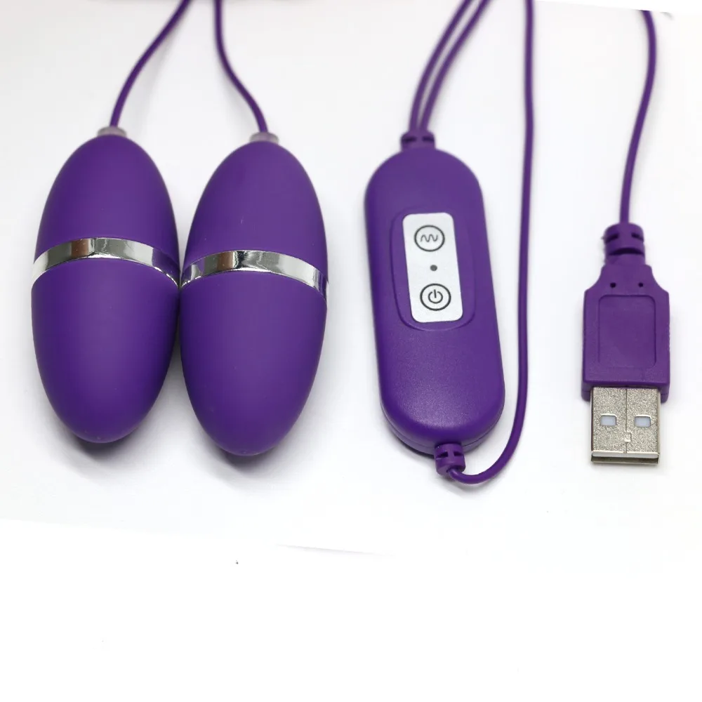 Dual Bullet Vibrator 13 Speed Adjustable USB Direct Novelty Sex Toys for Women Powerful Vibrating Egg Clitoris Stimulator Adult |