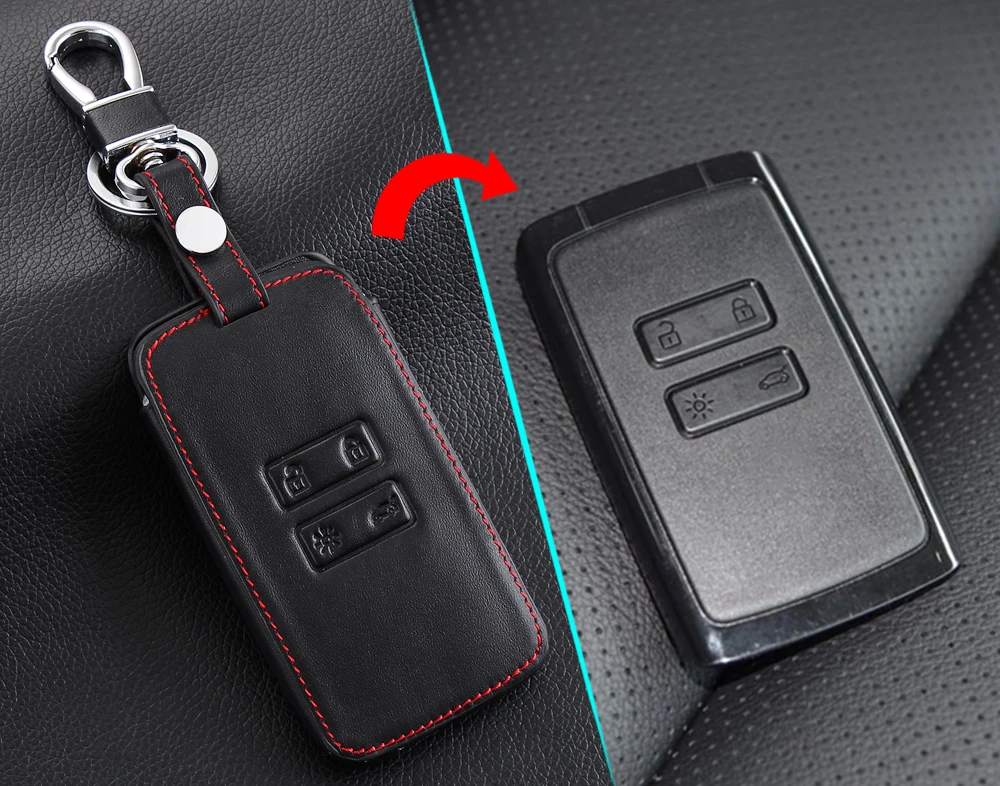 Чехол для автомобильного ключа из натуральной кожи Защитная Наклейка Samsung QM5 2016