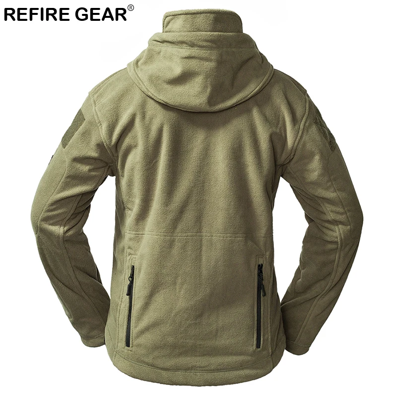Уличная флисовая куртка Refire Gear Мужская теплая утепленная полярная с несколькими