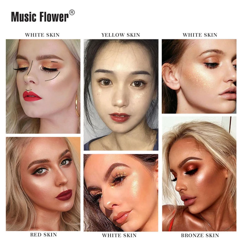 1 шт. Хайлайтер для макияжа мерцающие блестящие тени век сияющая перламутровая