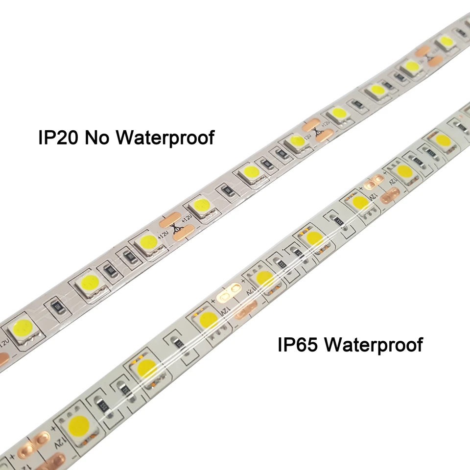 Высокая яркость 5 м Светодиодная лента 5630 5050 3528 SMD 60led/m без-Водонепроницаемый/водонепроницаемый гибкий RGB Чистый/теплый белый/красный/синий/зеленый