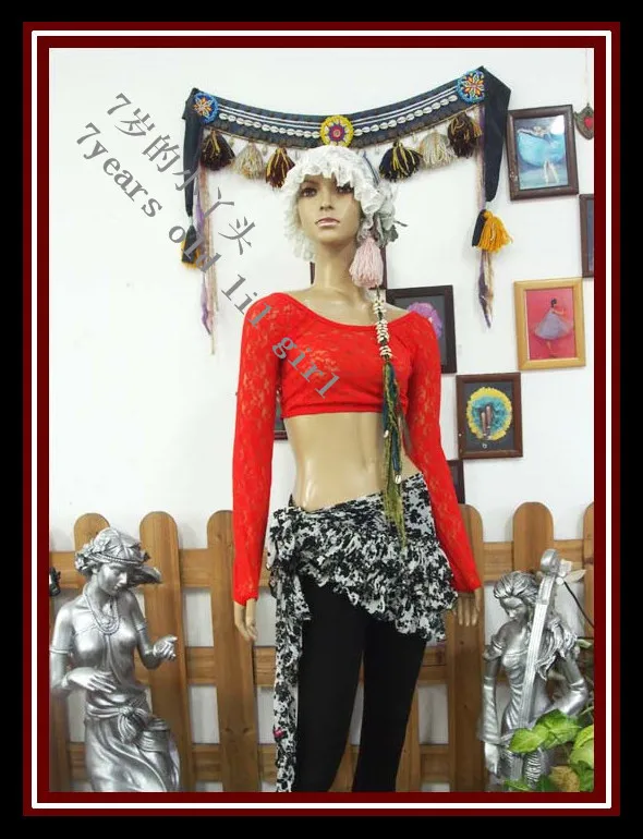 Сексуальная кружевная блузка для танца живота одежда | Тематическая и униформа