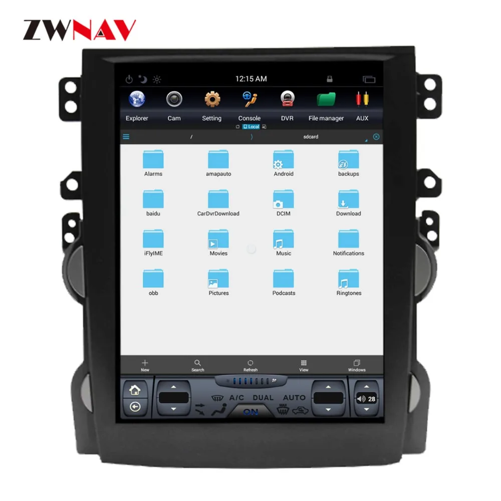 ZWNVA Tesla стиль ips экран Android 7,1 автомобильный dvd-плеер gps навигация Радио экран для Chevrolet Malibu 2013