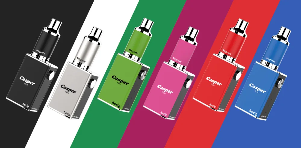 Электронная сигарета hecig Wax & dry herb vaporizer Casper Trio vaporizing box mod электронная vape Kit 1000mah