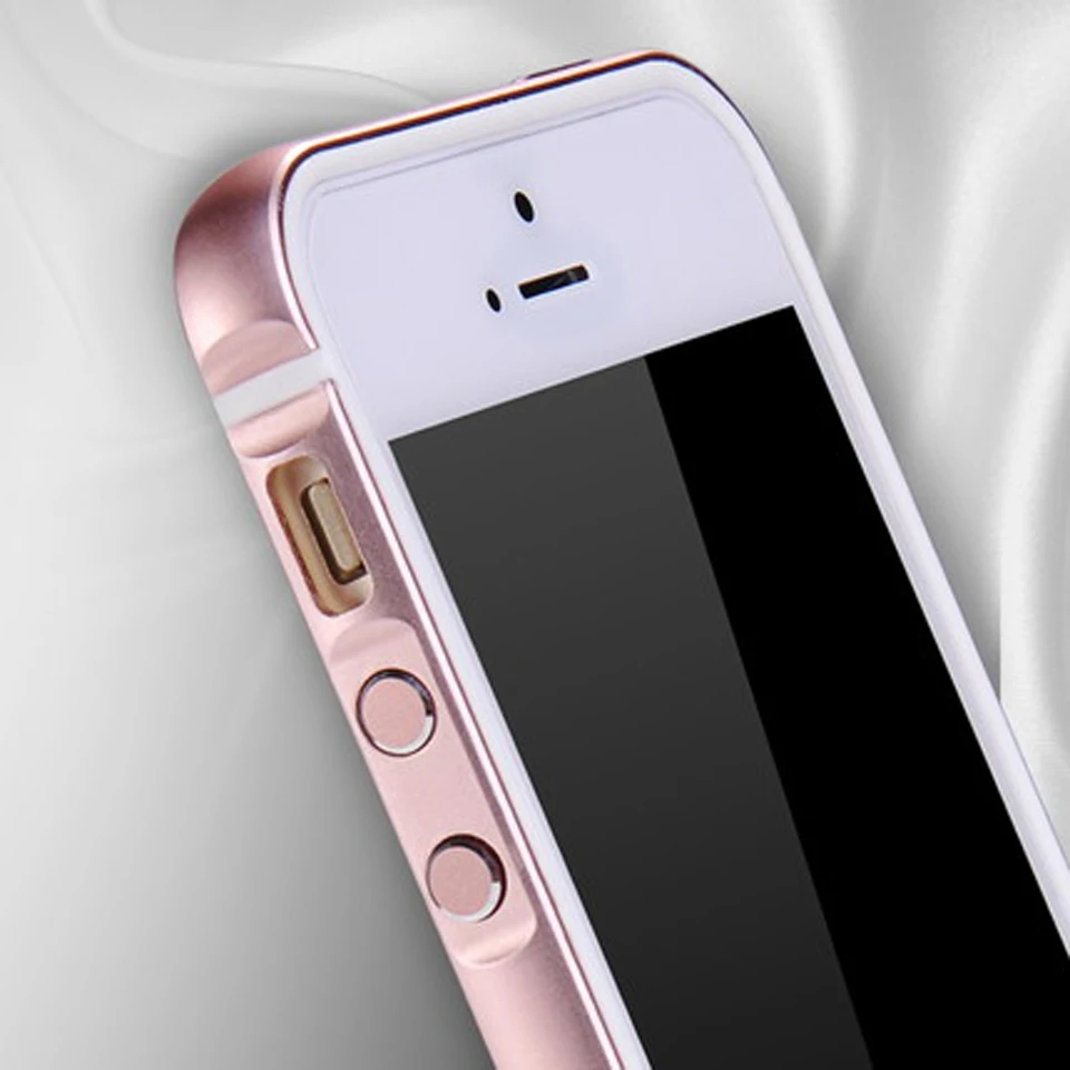 I5 SE 5S, роскошный алюминиевый+ резиновый мягкий бампер для iphone 5, чехол, силиконовая рамка для iphone 5 SE 5 5S, гибридные чехлы для телефонов