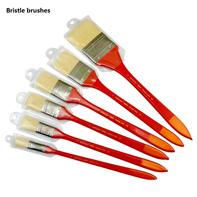 

High quality bristle long handle painting brushes Watercolor Gouache Oil paint brushes art supplies