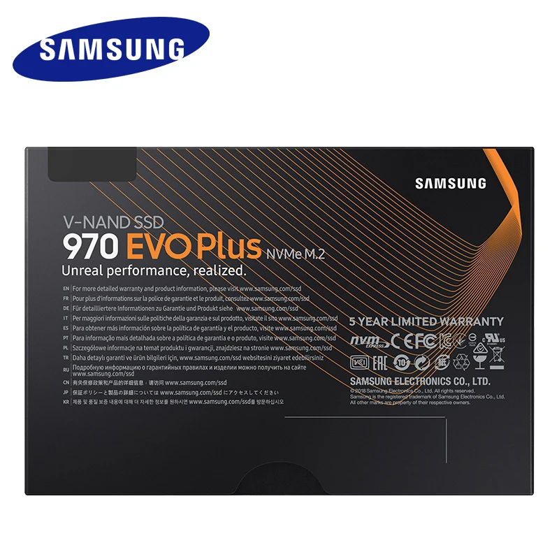 Samsung 970 EVO PLUS 250 ГБ Накопитель SSD с протоколом NVMe M.2 2280 Внутренний твердотельный
