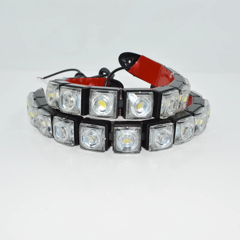 2X 12 светодиодный супер порошок Авто декоративный гибкий полосы высокое Мощность