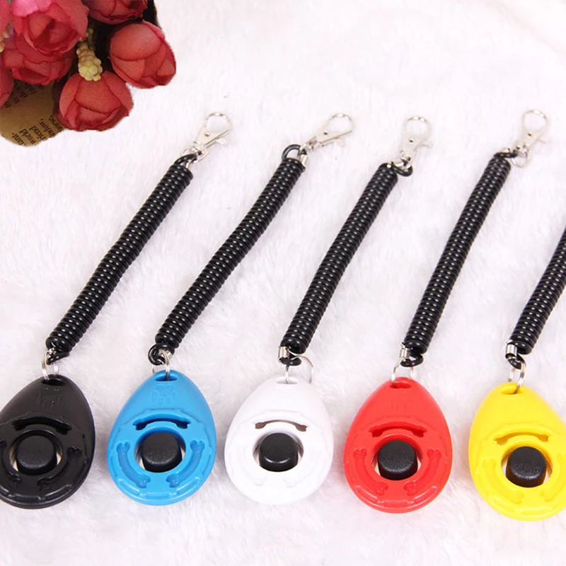 Кнопка кликер для собаки тренировочный ремень свисток регулируемая тренировка