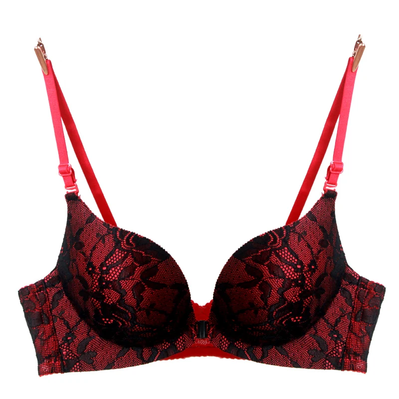 Беспроводной удобный бесшовный пуш ап с передней кнопкой женский бюстгальтер