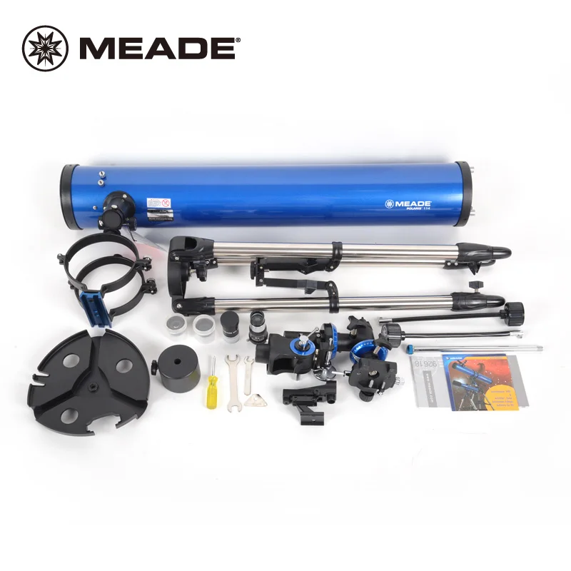 Астрономический отражатель MEADE POLARIS 114EQ профессиональный телескоп с глубоким