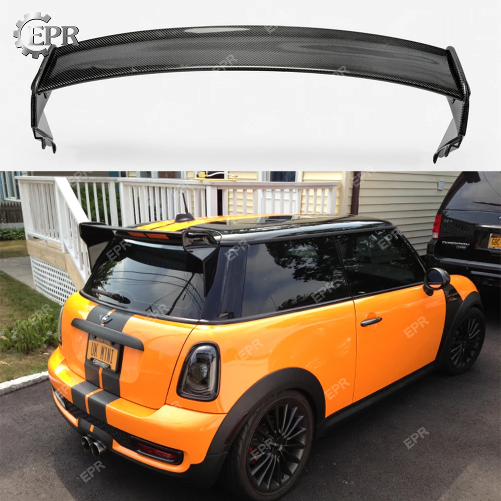 Для Mini Cooper R56 Ver.2.11/2,12 Тип JCW спойлер на крыше углеродного волокна сзади Топ крыла Спойлер для мини R56