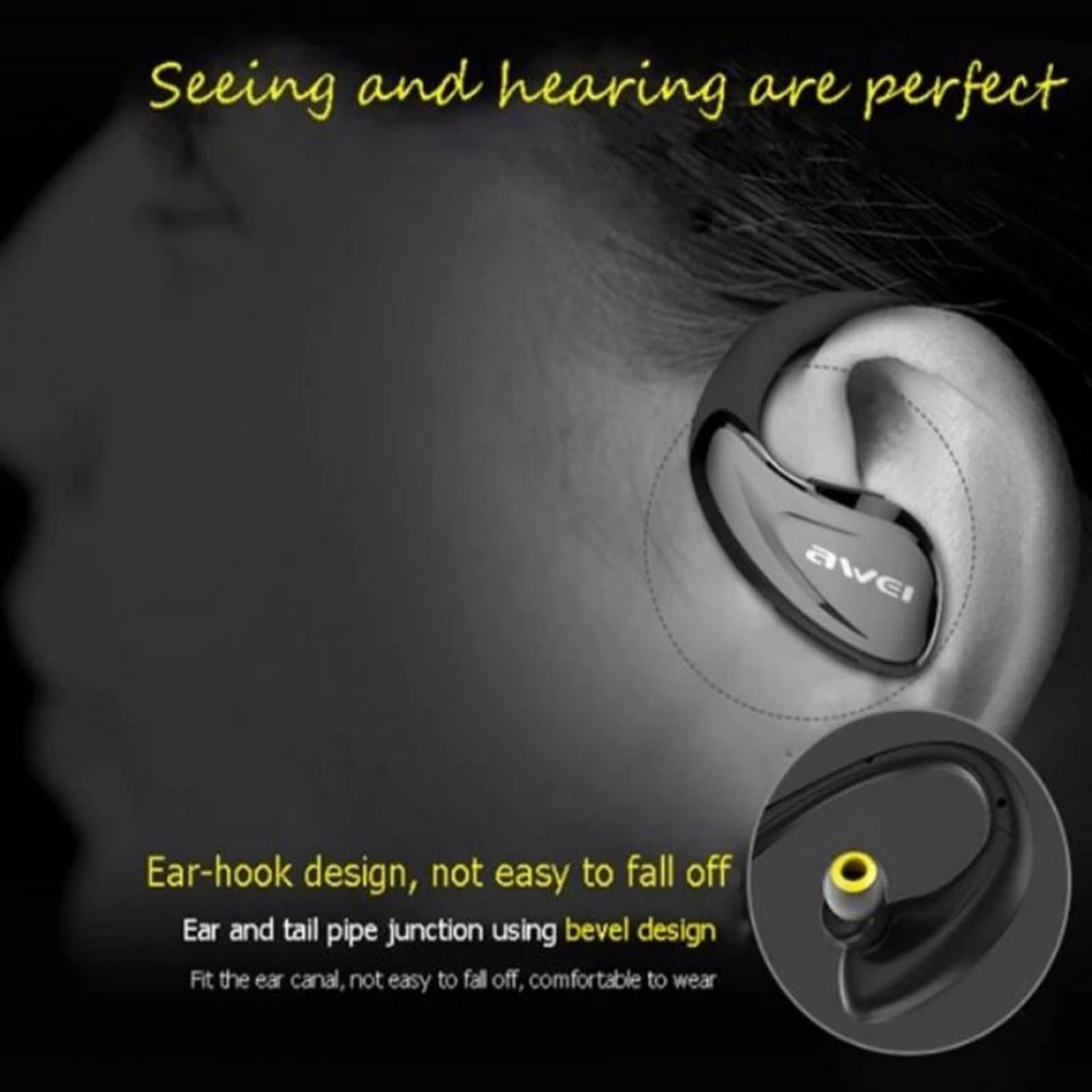awei sport earpiece cordless auriculares wireless headphone headset bluetooth in ear earphone blutooth for your ear phone earbud free global shipping