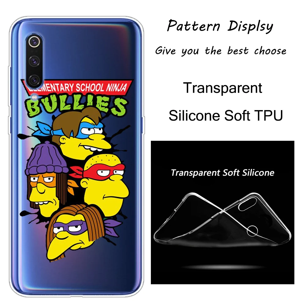 001 Горячая Симпсоны силиконовый чехол для Xiaomi Pocophone F1 9T 9 9SE 8 A2 Lite A1 A2 Mix3 Redmi K20 7A Note 4 4X5 6 7 Pro S2 крышка - Цвет: 001