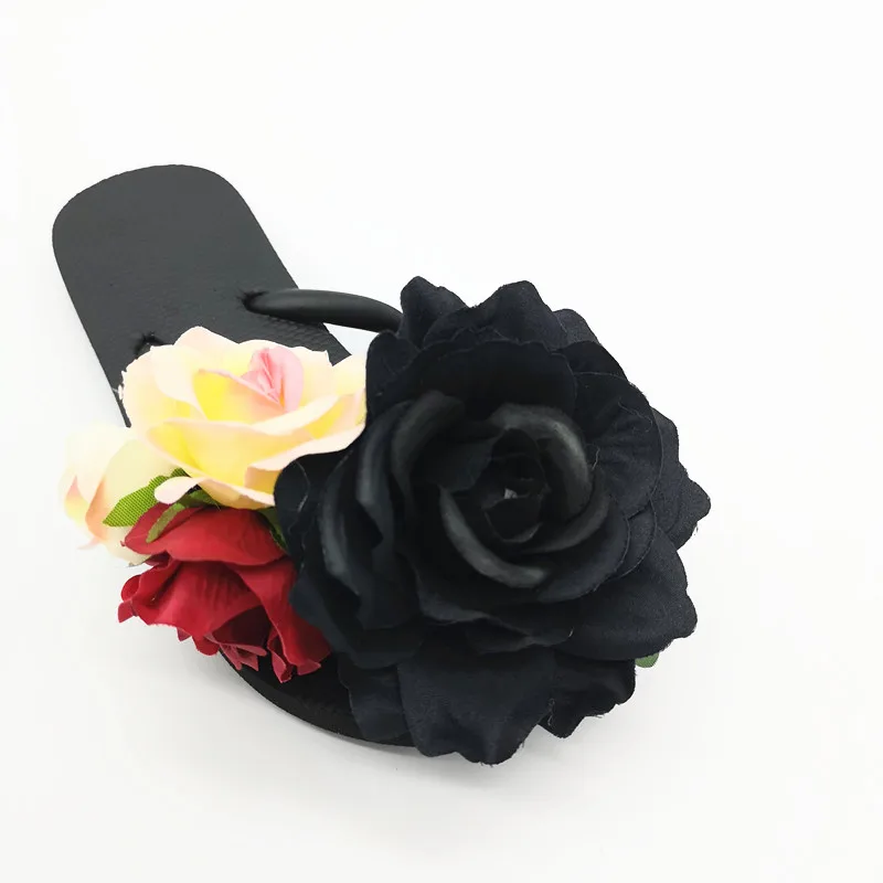 Летние красивые домашние шлепанцы HAHAFLOWER с цветами корейские женские сандалии