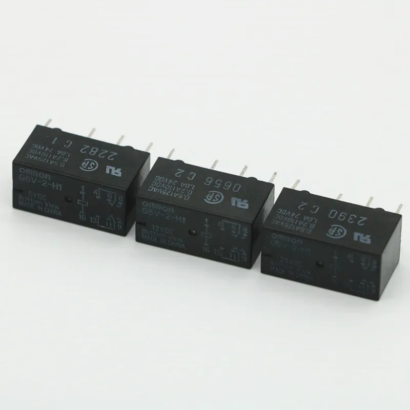 Бесплатная доставка G5V-2-H1-5VDC G5V-2-H1-12VDC 1A 8 контактов 2 шт./лот реле питания |