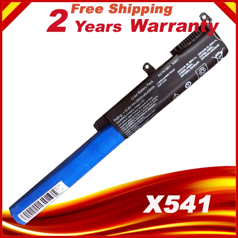 Новый A31N1601 Аккумулятор для ноутбука ASUS F541UA R541UA R541UJ R541UV X541SA X541SC X541U X541UA