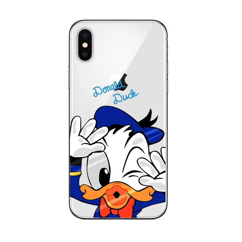 Жесткий пластиковый чехол с милым рисунком Дональда Дака для iphone 7 6s plus 5 5S SE X XR XS MAX 11 11 PRO MAX чехол для телефона s