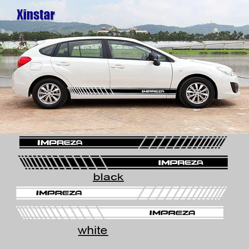 

2pcs car side sticker for subaru wrx impreza