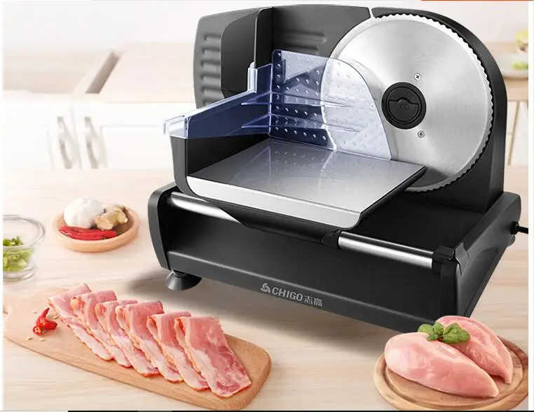 Многофункциональный Cut говядины кусочек баранины фрукты и овощи мясо Тесак промышленная ломтерезка для мяса небольшой Электрический строгальная машина для мяса