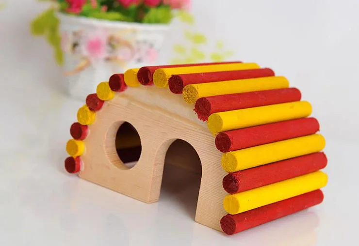 Милый дневной хомяк с маленьким окошком игрушка мышь домик Песчанка крыса