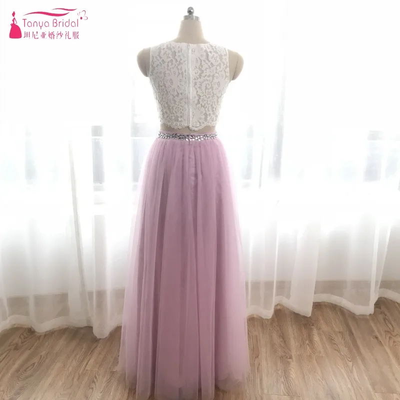 Платье для выпускного вечера из двух частей 2018 контрастный цвет vestido de festa