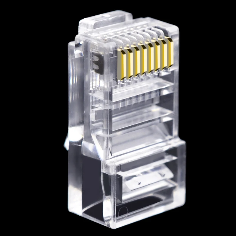 Кабельный разъем cncob rj45 8P8C сетевой модуль Ethernet cat5e кристальная вилка чистая медь
