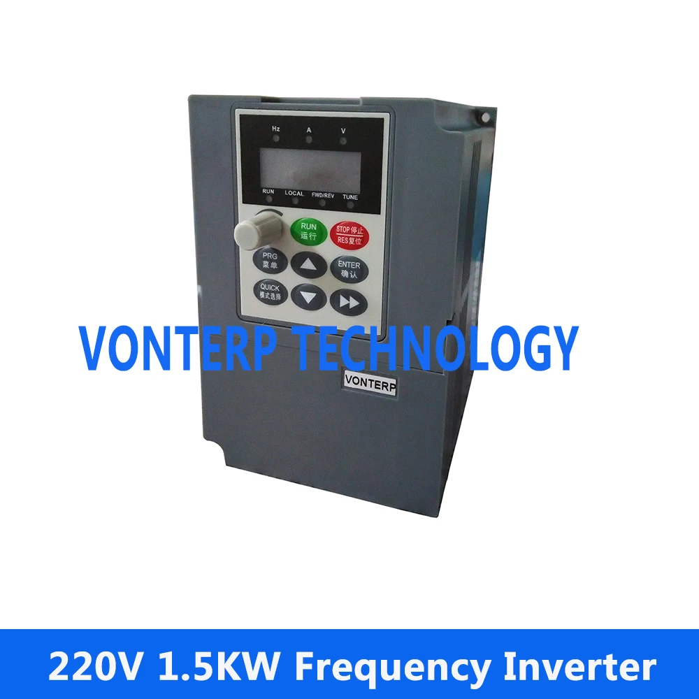 

1.5KW 220V 1 phase input and 220v 3 phase output MINI SIZE frequency inverter