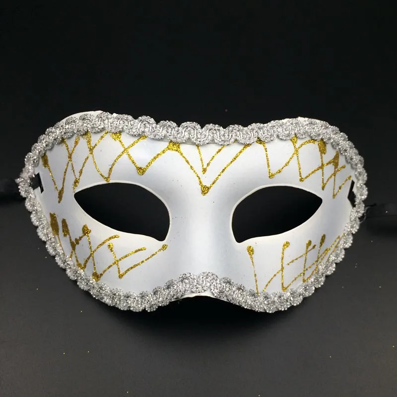 Новинка 7 цветов Мужской Женский Свадебный костюм маска для выпускного вечера