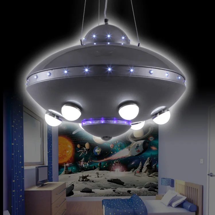 UFO авиационная люстра детская комната лампы для спальни цветной пульт