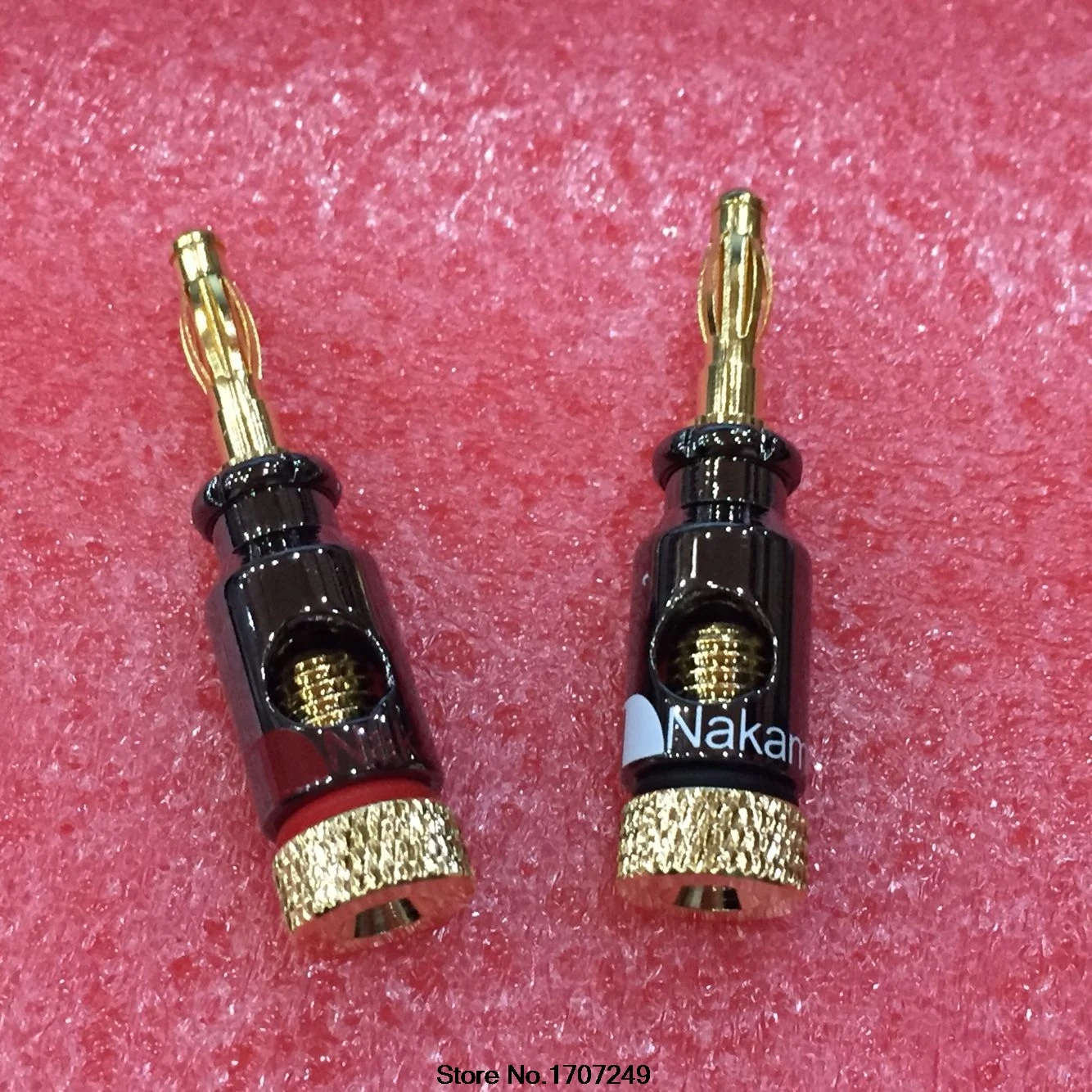 20 шт. Nakamichi 4 мм банановый штекер спирального типа 24 К золотой винт стерео динамик