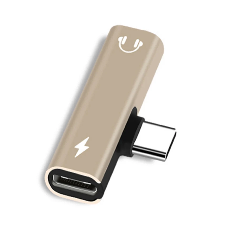 2 в 1 Тип C до 3 5 мм разъем для наушников зарядный конвертер USB Type аудио адаптер