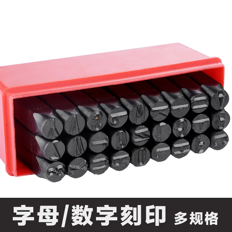 Инструмент с буквенным алфавитом кожаные инструменты номером резная печать