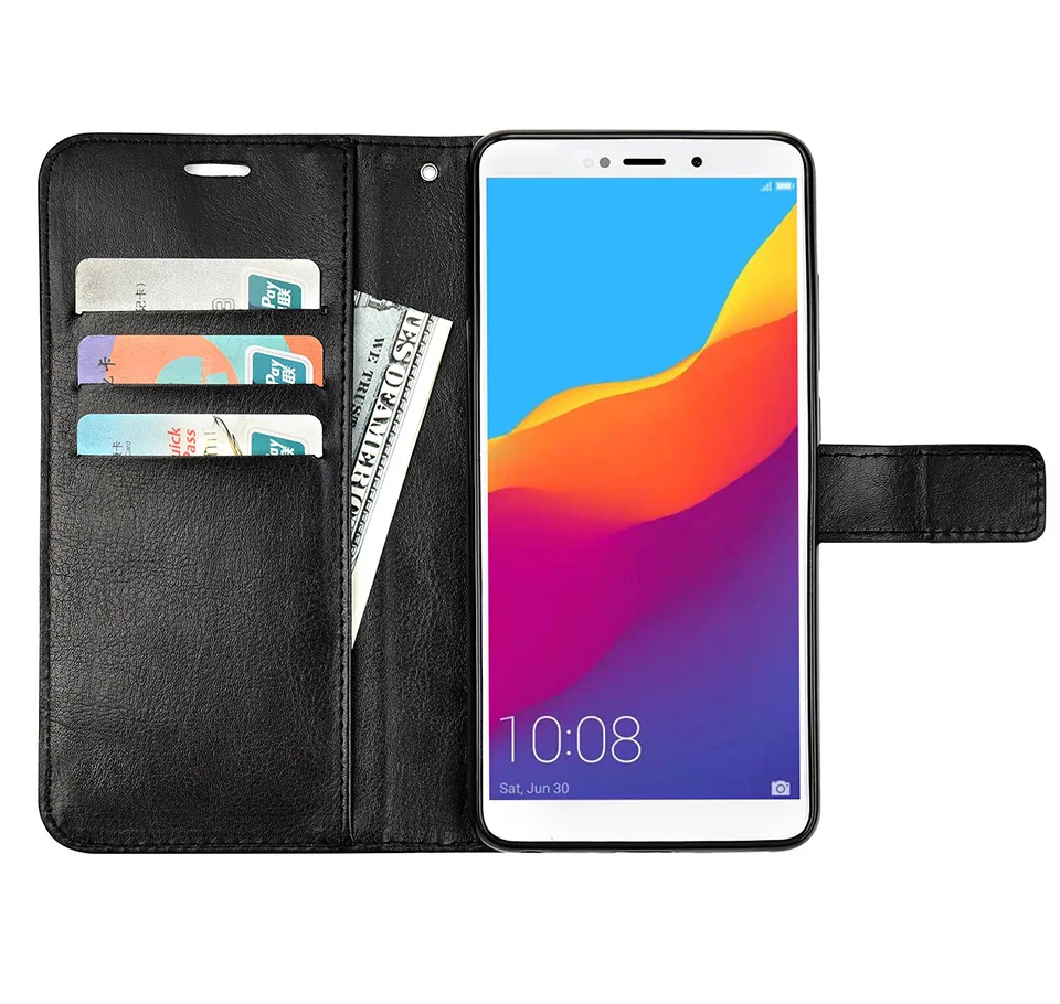 Роскошный кожаный чехол с откидной крышкой для Huawei Honor 7A 7 A телефон русская версия