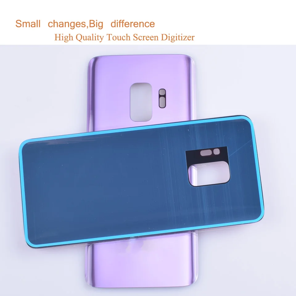 Замена заднего стекла для Samsung Galaxy S9 G960 G960F крышка аккумулятора задняя корпуса