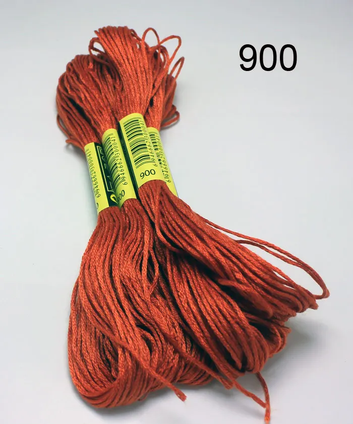 900 10 шт. нитки для вышивки крестом/Крест нитки для вышивания крестиком/пользовательские нитки цвета 07 - Цвет: 900