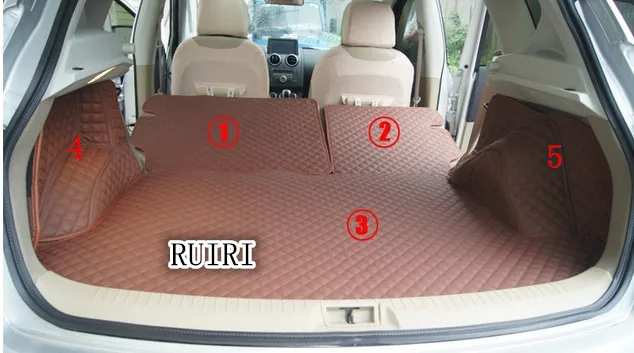 Good quality mats! Special car trunk mats for Nissan Qashqai j10 2014-2008 durable boot carpets cargo liner mat 2011 |