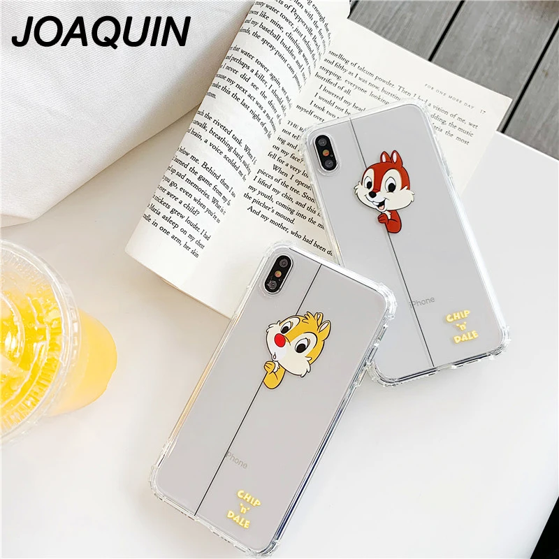 Cute Squirrel Phone Case For iphone 7 Cartoon Chip Dale Coque 6 6S 8 Plus XS MAX XR Soft TPU Back Cover 2019 New |