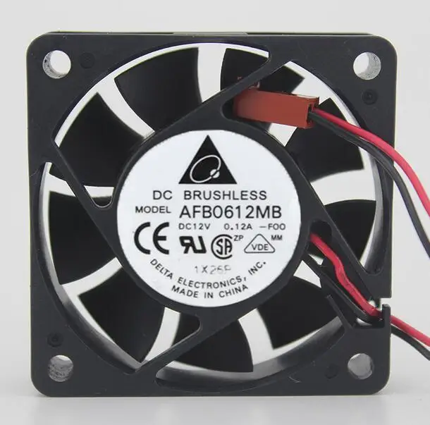 

Delta 6015 DC 12V 0.12A 6CM AFB0612MB 2-Line CPU Computer Chassis Cooling Fan